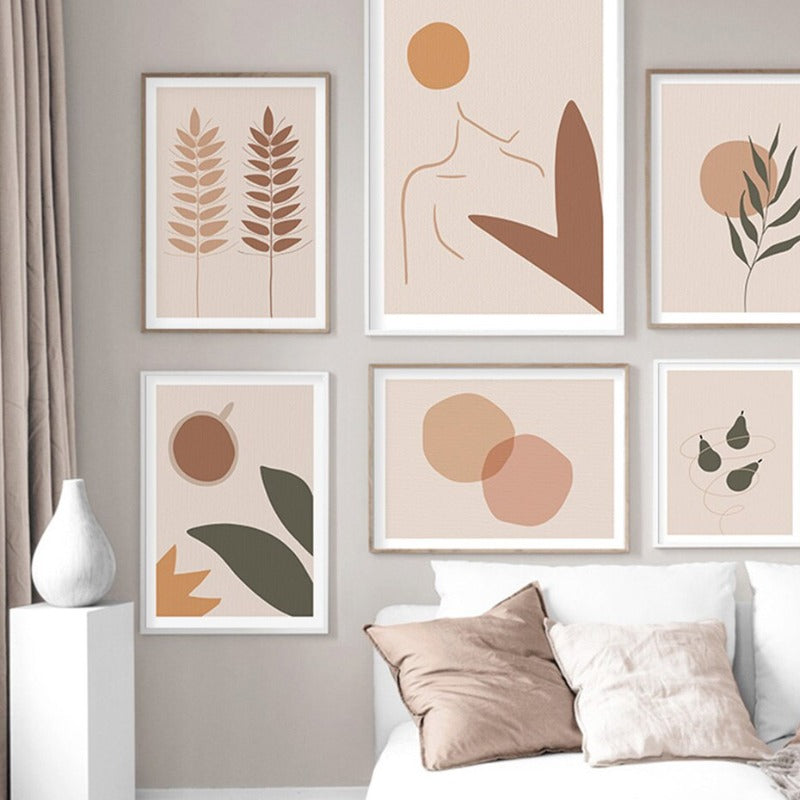 Boho Lifestyle - Leinwand Wandkunst Gemälde