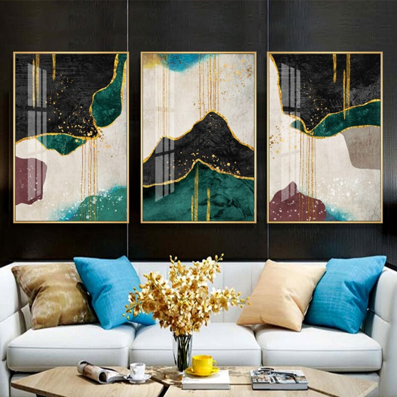 Gold Is Elegance - Leinwand Wandkunst Malerei