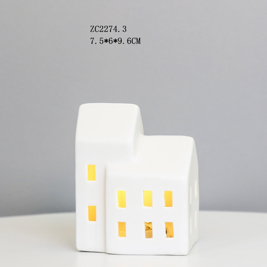 LED-Keramik-Haus-Nachtlicht