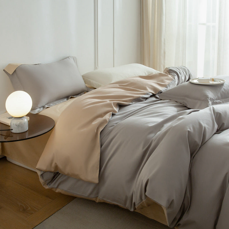 Baumwoll-Bettwäsche-Set, 100er Langstapel, elegant