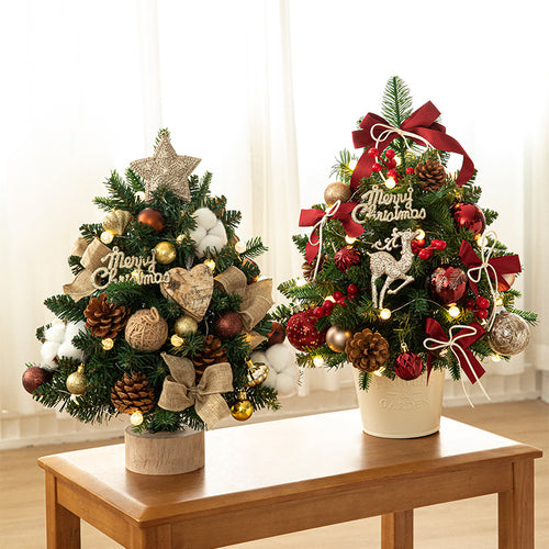 Mini-Weihnachtsbaum aus PE, 45 oder 60 cm, mit Beleuchtung