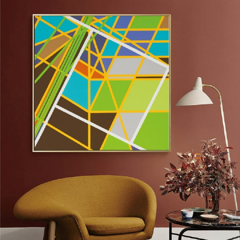 Bunt Europa - Leinwand Wandkunst Malerei