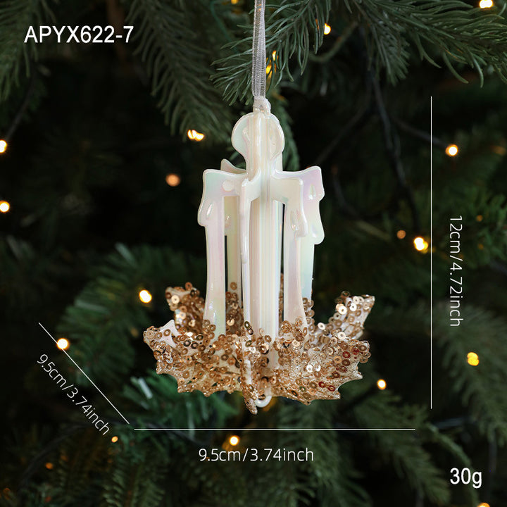 Dekorative Weihnachtsanhänger aus Kunststoff
