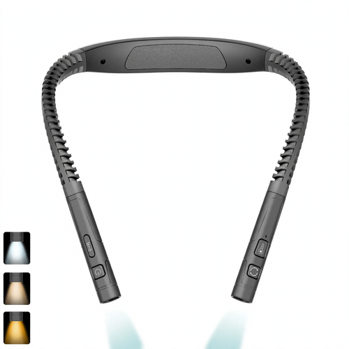 LED-Nackenleuchte für Lesen und Sport, USB-aufladbar