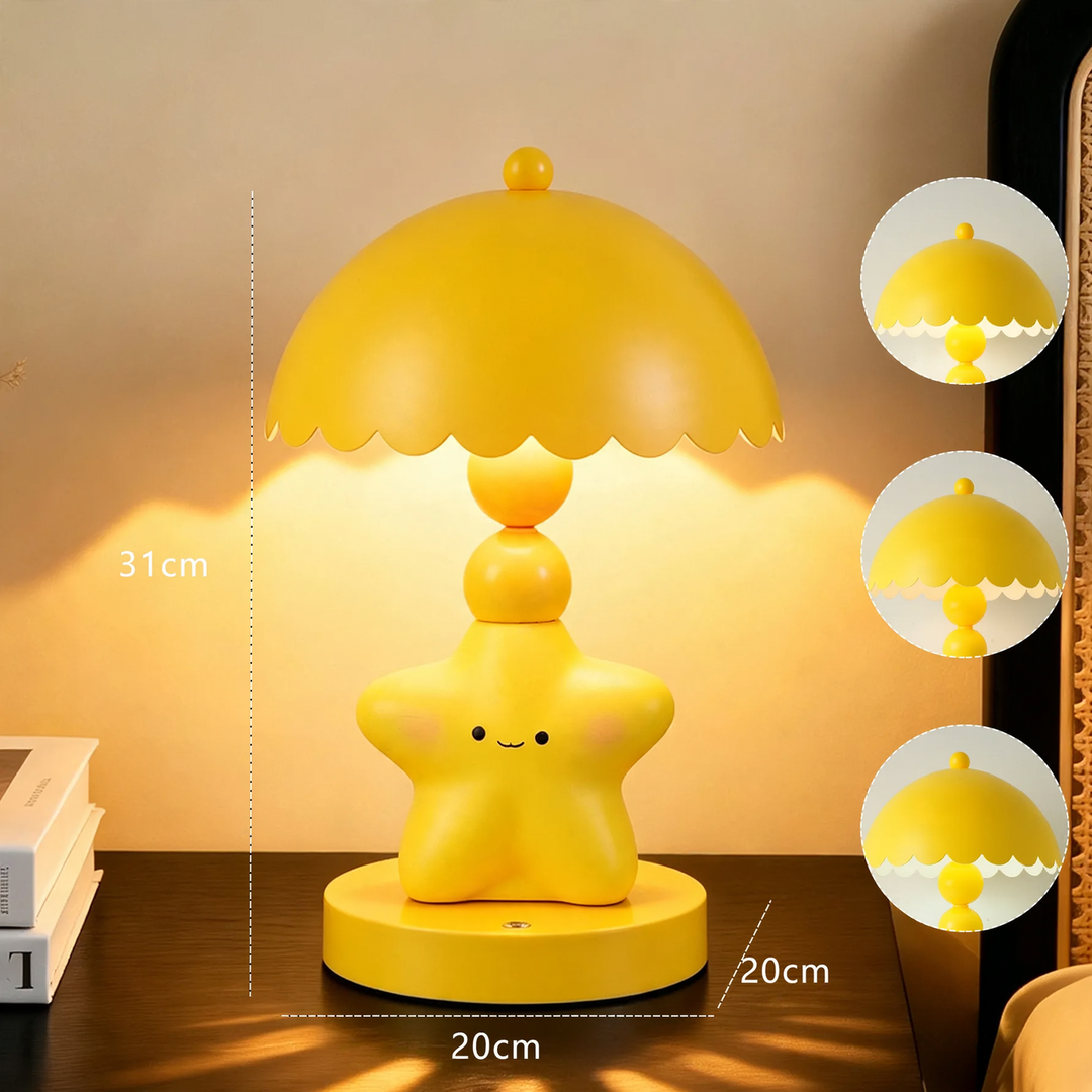 Stern-Tischlampe mit Farbwechsel