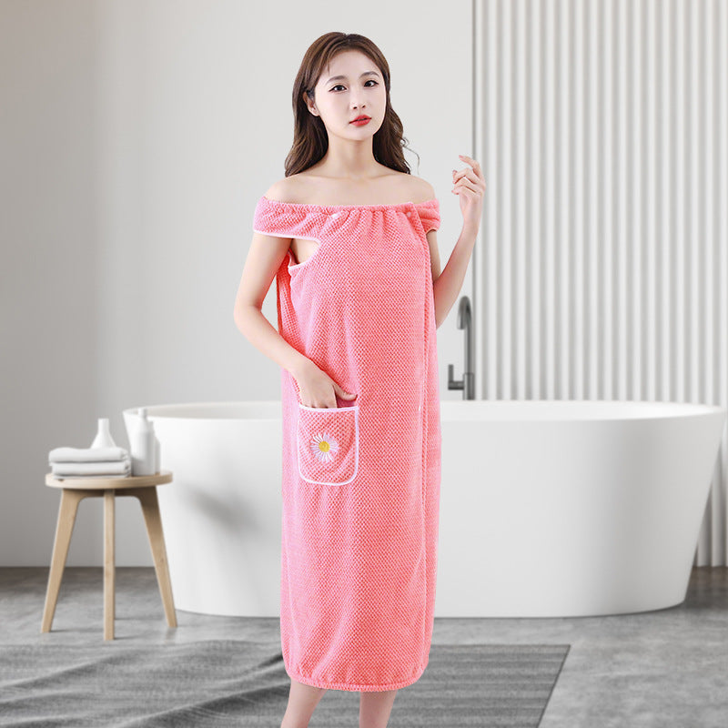 Bademantel aus Korallenfleece für Damen