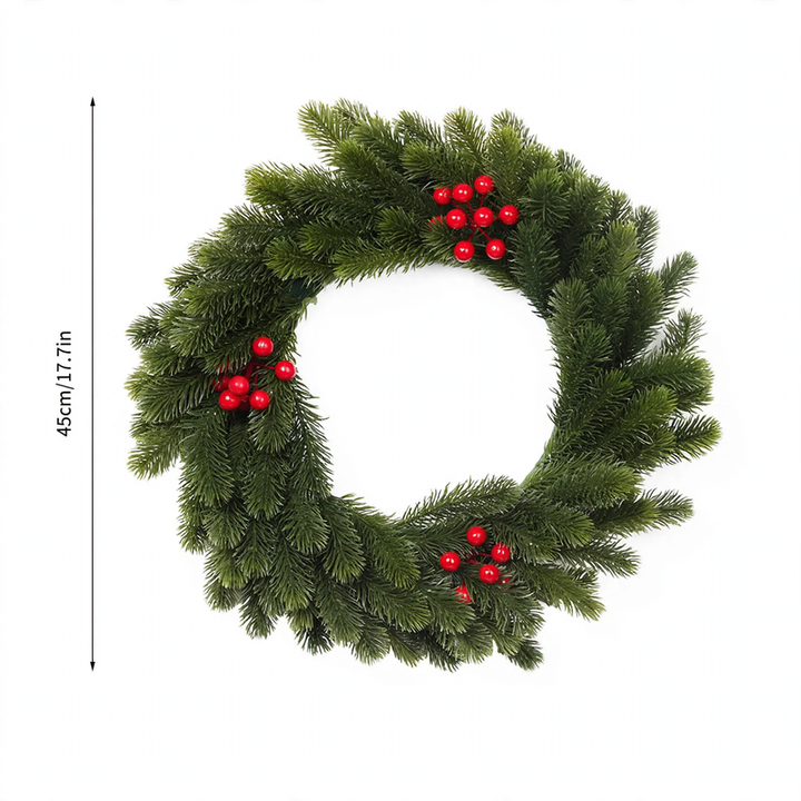 Künstlicher Weihnachtskranz aus Kunststoff, 10-30 cm