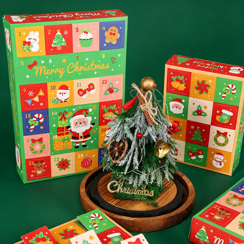 Weihnachts-Adventskalender zum Aufstechen
