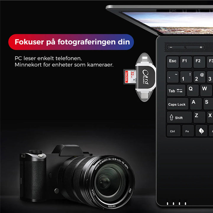 Multi-Port 4 in 1 Universeller SD TF Kartenleser | Karnz