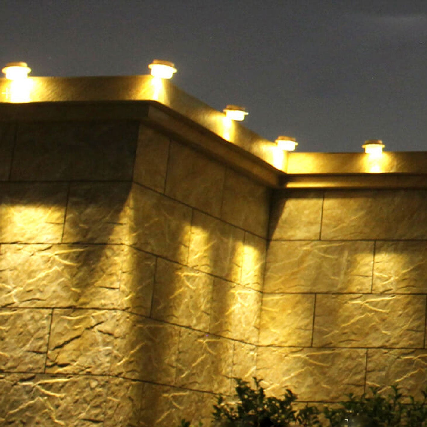 Solarzylinder-LED-Außen-Wasserdichte-Zaun-Wand-Sconces-Lampe | Karnz