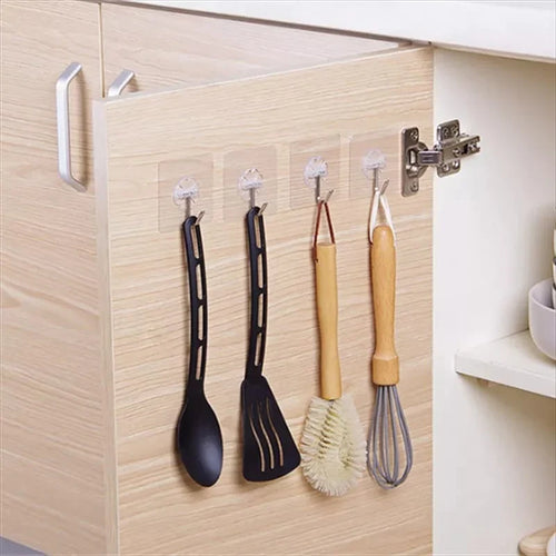 10 PCS Transparente Wandhaken Karnz
