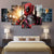 5 Stück Deadpool - Leinwand Wandkunst Malerei