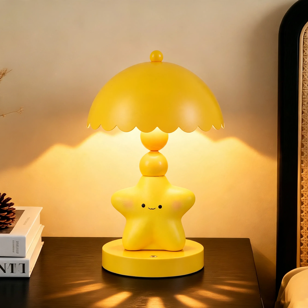 Stern-Tischlampe mit Farbwechsel