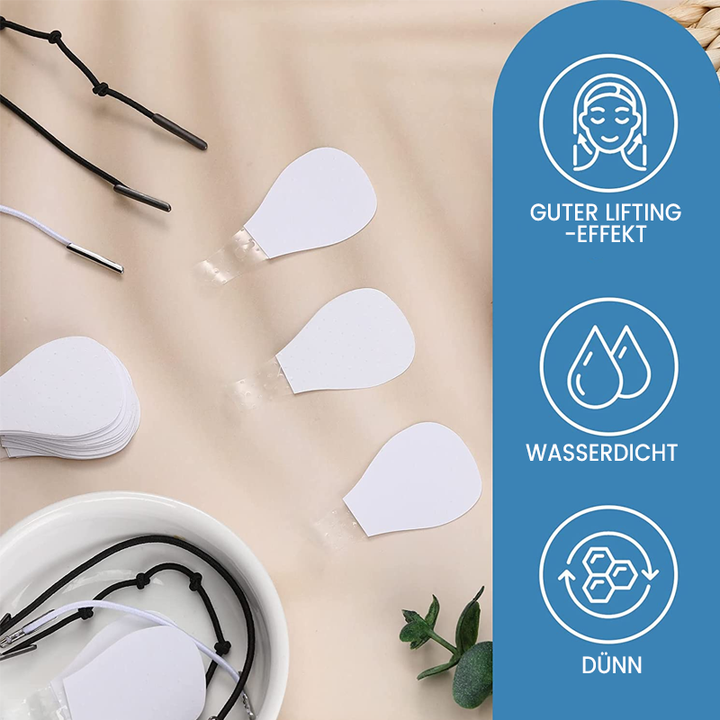 Karnz | Unsichtbare Facelift-Patches | 120er Vorratspack | Ultra-dünne 0,02mm Adhäsions-Technologie | Wasserfest & Hypoallergen | Mechanisches V-Shape Lifting | Transparent