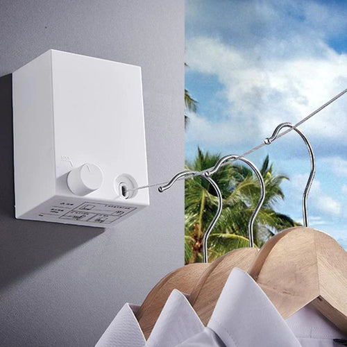 Teleskopische Wäscheleine Wandhalter Karnz