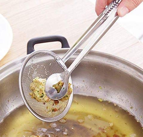 Bratentong mit Sieb Edelstahl Karnz