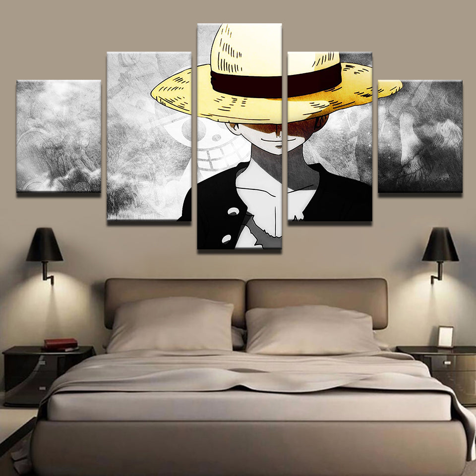 Boy In The Yellow Hat 5 Piece - Canvas Wandkunst Malerei
