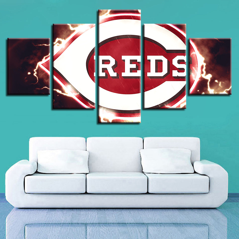 Cincinnati Reds 5 Teile-Leinwand Wandkunst Gemälde