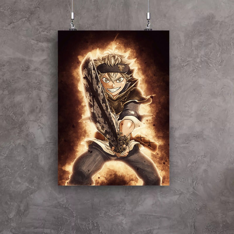 Anime Fighter - Leinwand Wandkunst Gemälde