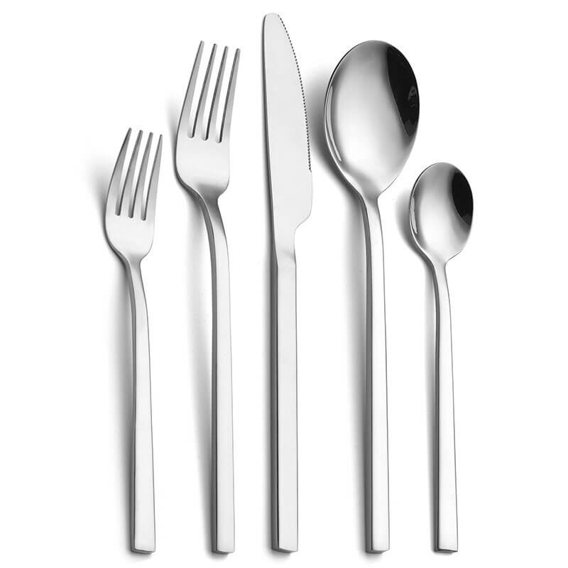 Karnz | LumiDine 30-teiliges Premium Besteckset | Edelstahl | Modernes Design | Für 6 Personen | Langlebig & Spülmaschinenfest