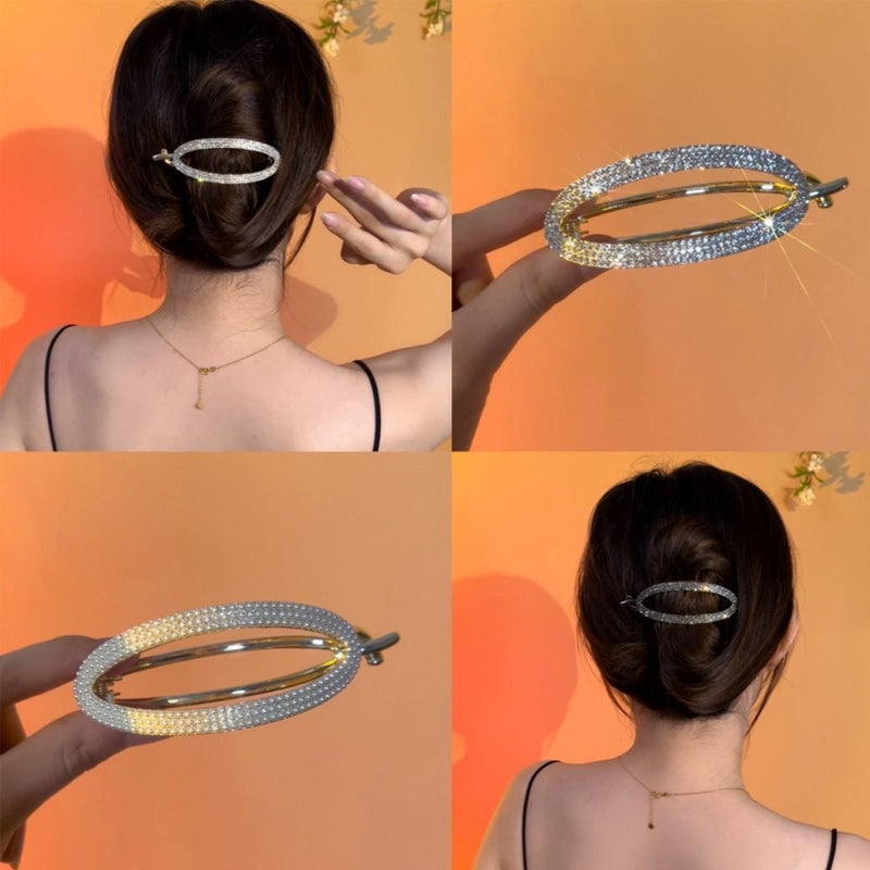 Funkelnde Kurvige Minimalistische Haarnadel | Karnz