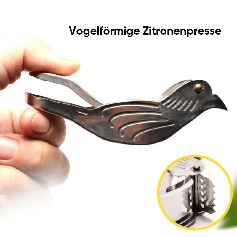 Vogelförmige Zitronenpresse aus Edelstahl | Karnz