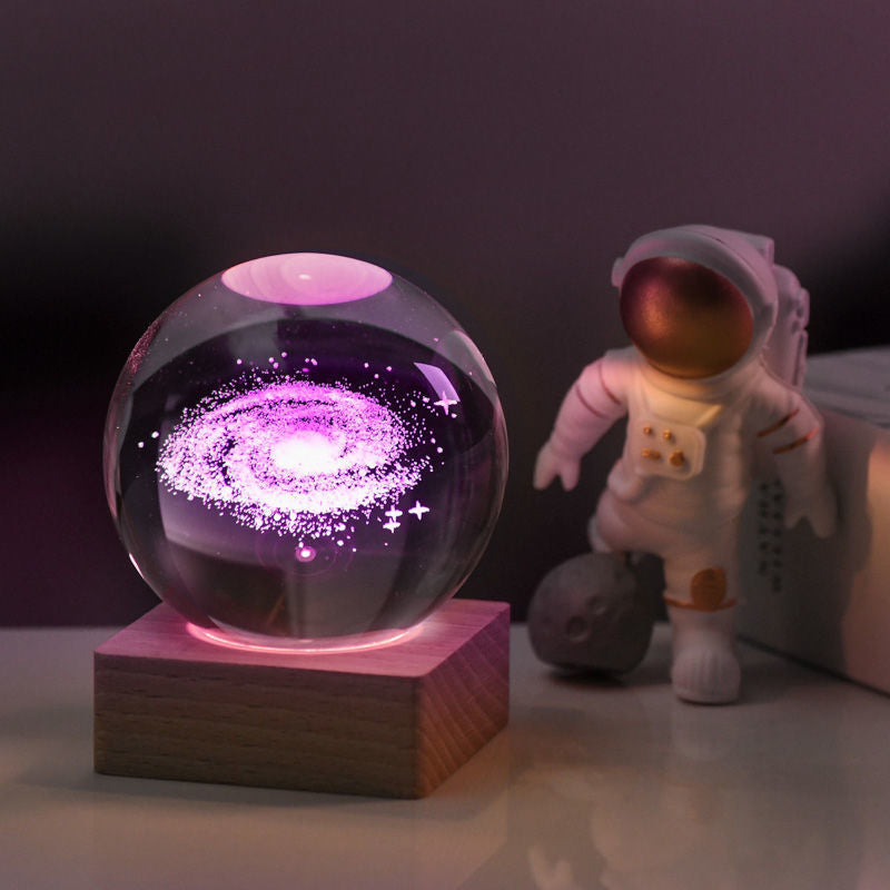 3D Galaxy Kristallball Nachtlicht | Karnz