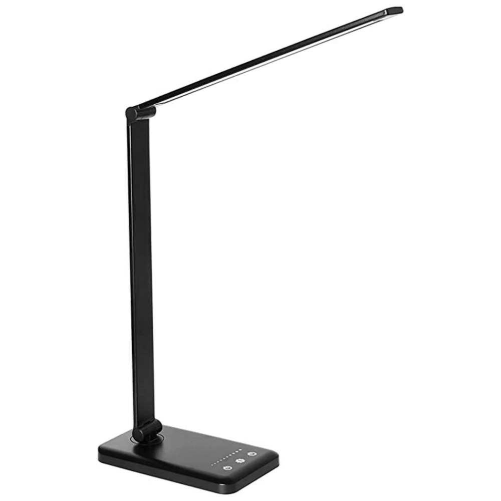 LED-Tae-Lampe mit USB-Ladeanschluss – 5 Lichteinstellungen und Dimmae-Helligkeitsregelung für Schreibtisch und Leselampe