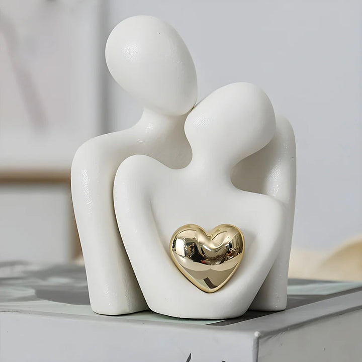 Umarmung Paar Herz Skulptur | Karnz