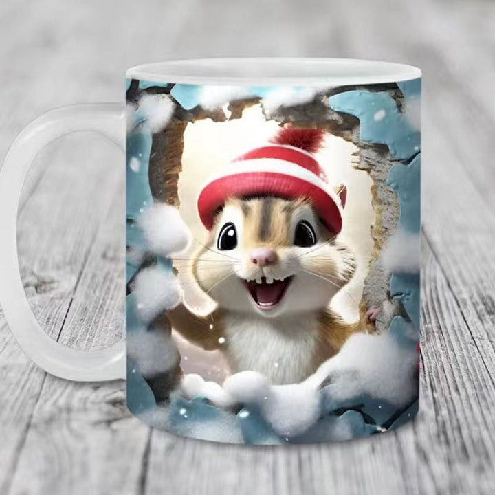Weihnachts Tiermuster Tasse | Karnz
