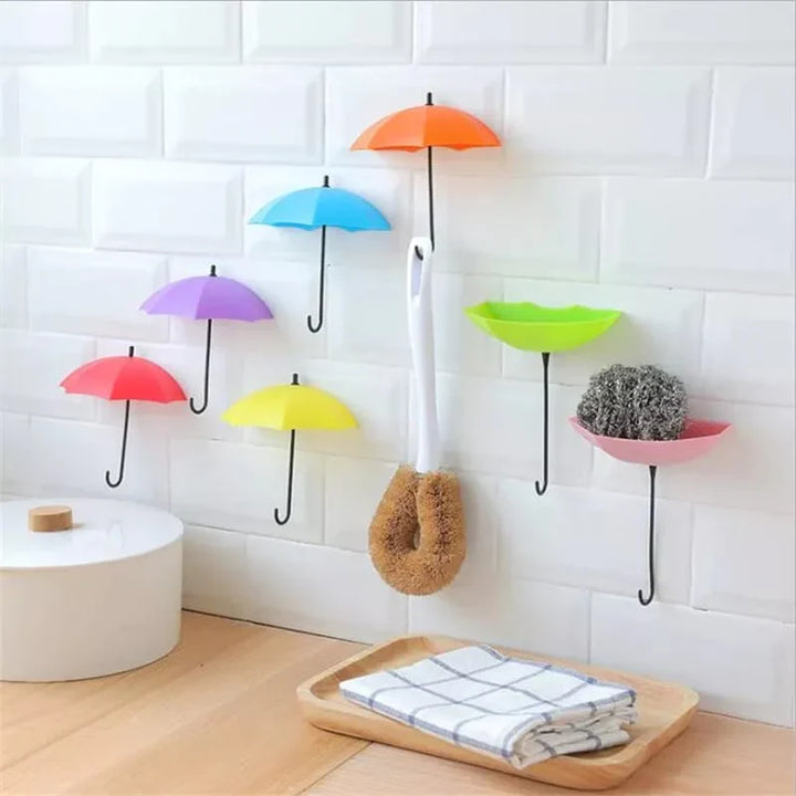 3 Stück Regenschirmhaken Set Karnz