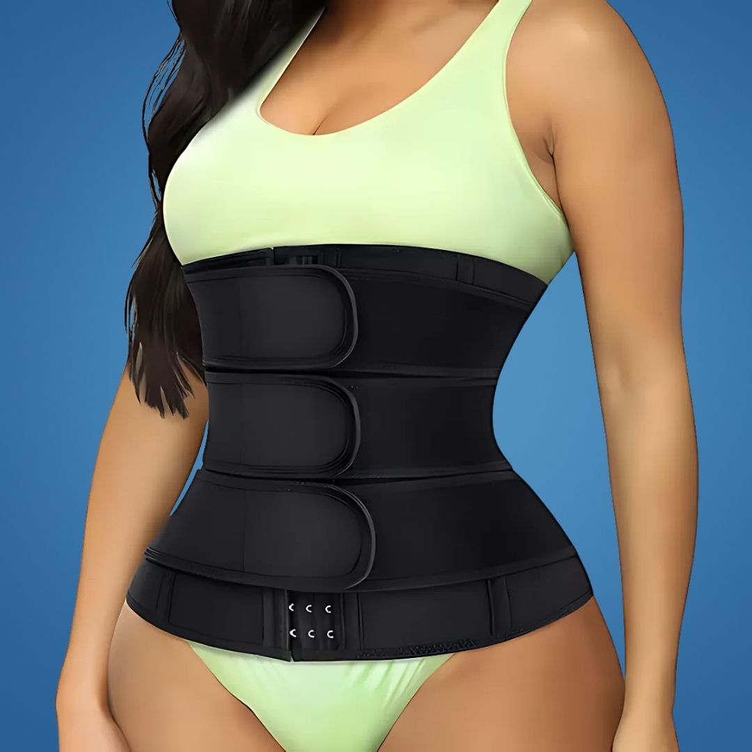 ThermoCore | Taillentrainer Gürtel – Dreifache Kompression – Atmungsaktives Neoprenmaterial – Nach dem Training & Nach der Geburt Verwendung Karnz