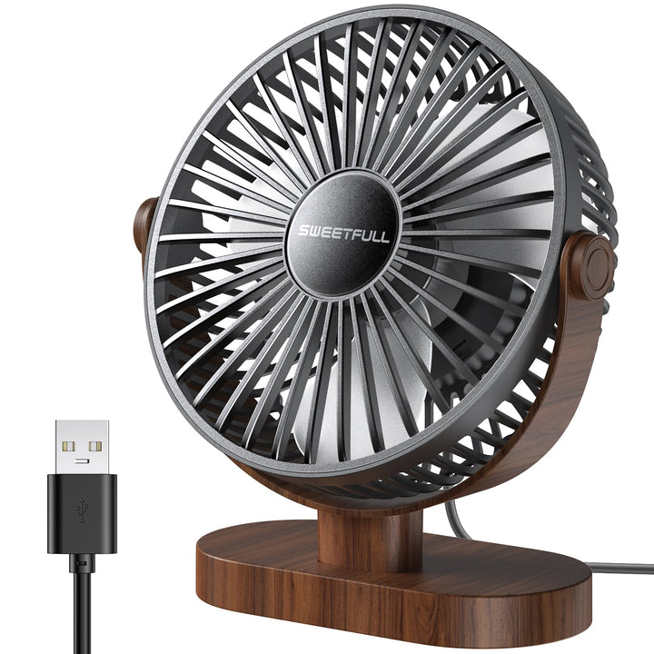 6,5 Zoll USB Kleiner Tischventilator für Zuhause Büro Auto Outdoor Reisen | Karnz