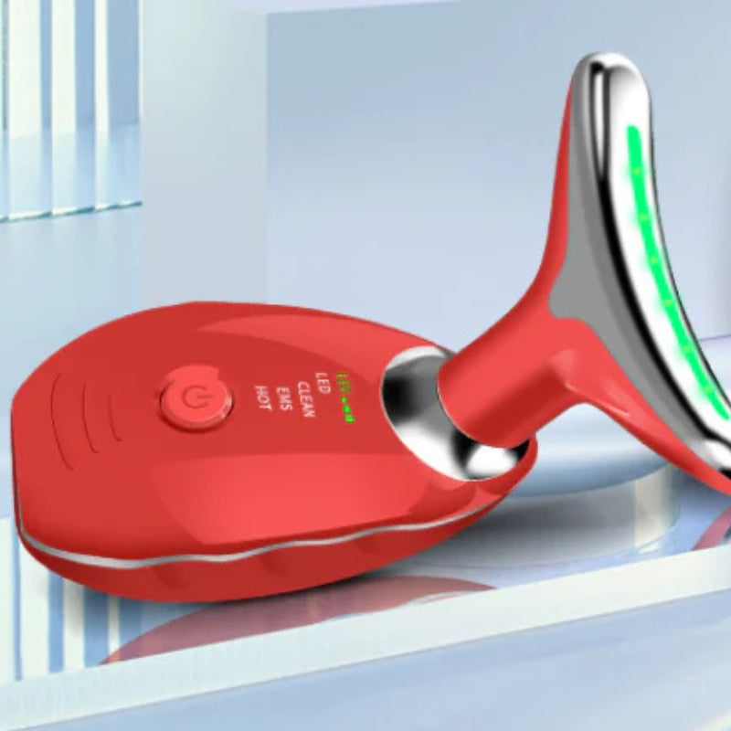 Anti-Falten-Gesichtssstraffungsmassager mit LED-Lichttherapie für Gesicht und Hals Karnz