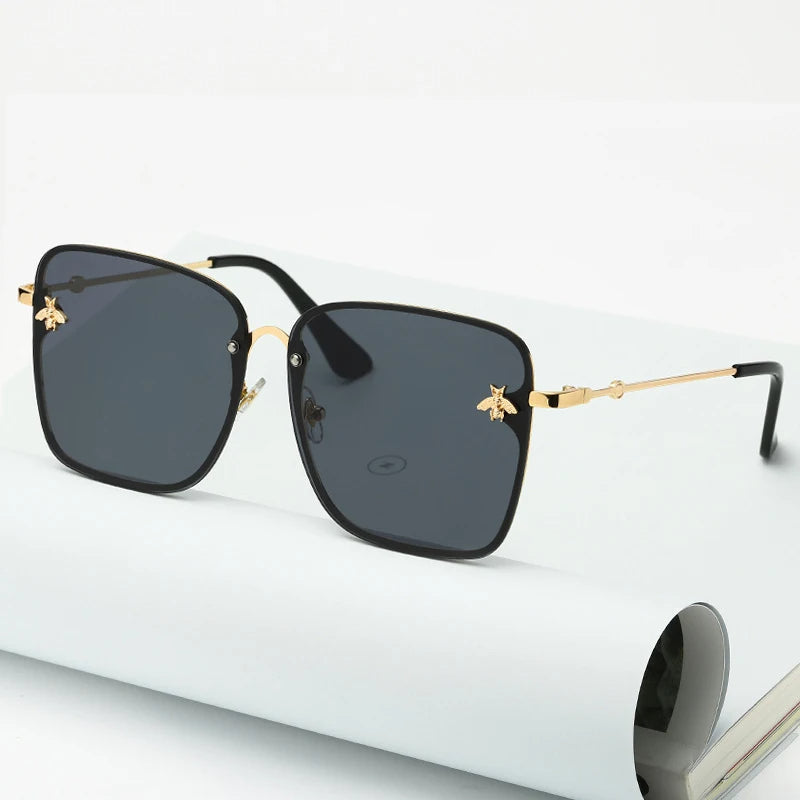 Charlotte Sonnenbrille | Übergroß & Rahmenlos | Karnz