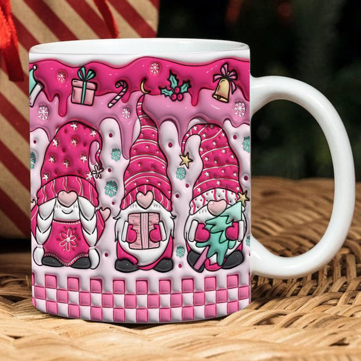 3D Weihnachten Aufgeblasene Tassenhülle | Karnz