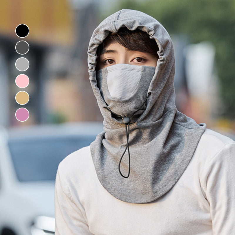 Hooded Face Mask mit Nackenwärmer zum Radfahren | Karnz