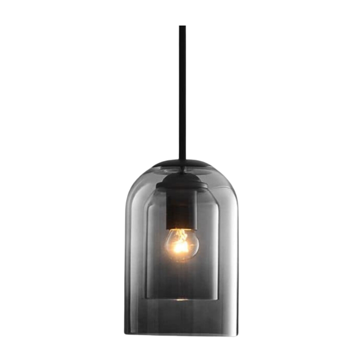 LuxeBeam Leuchte – Moderne Pendelleuchte aus Doppelbogenglas