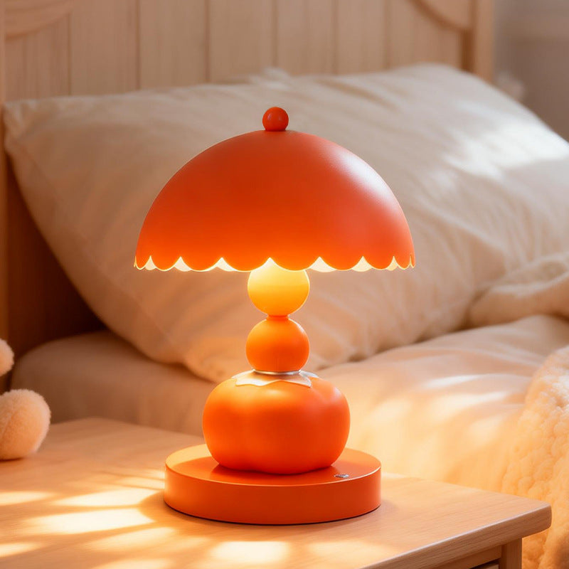 Kaki-Tischlampe, kreatives Design, Dekoelement