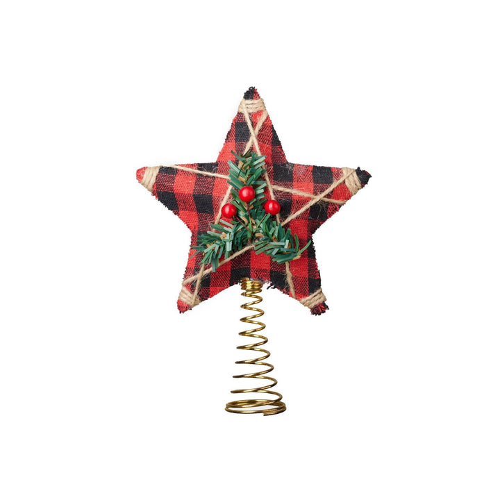 Dekorative Weihnachtsbaum-Spitze aus Stoff