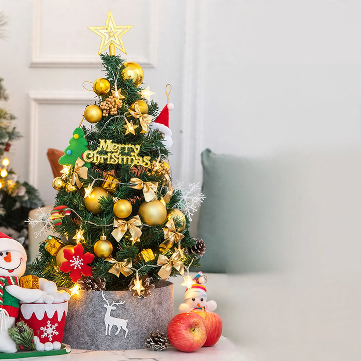 Mini-Weihnachtsbaum-Set für den Tisch