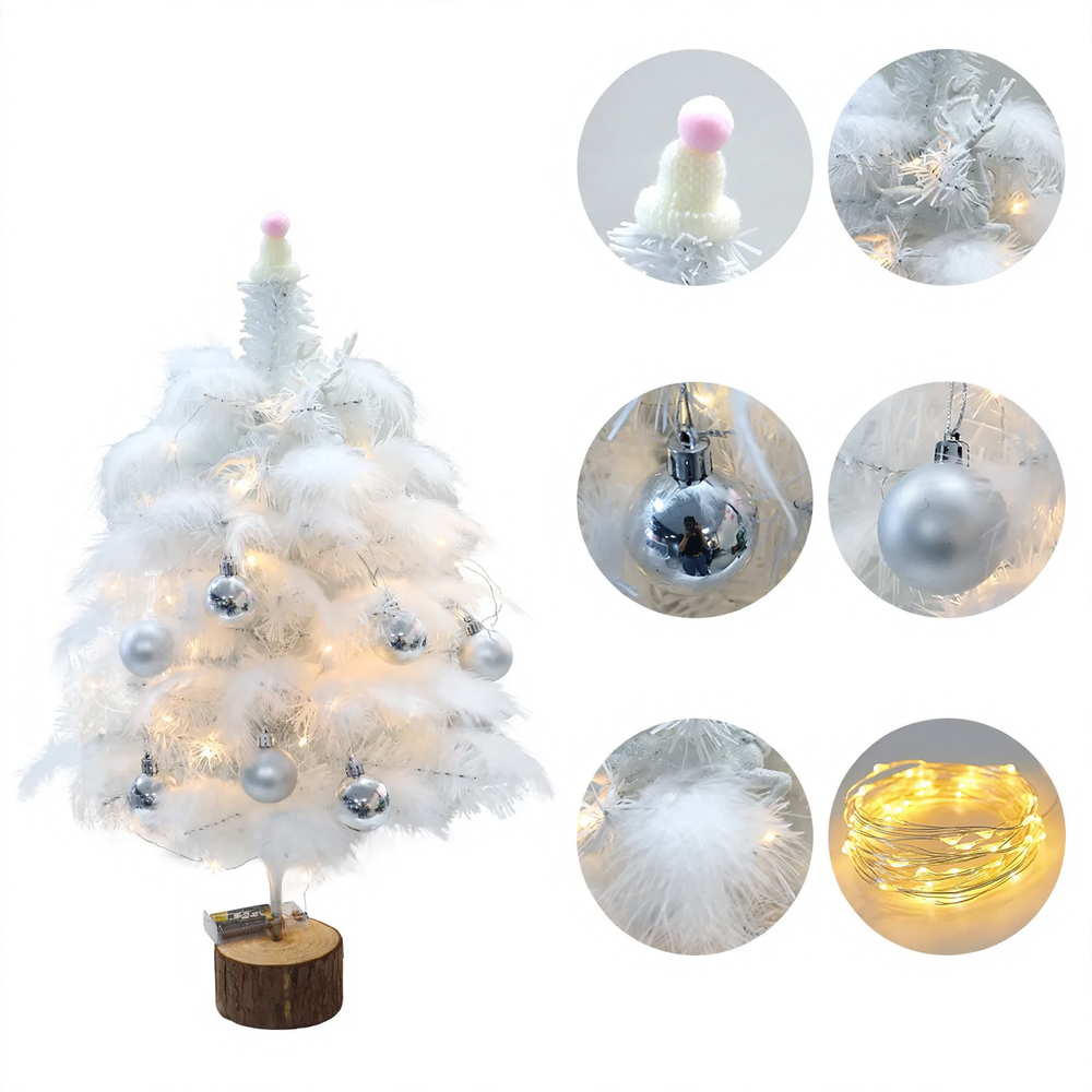 Mini-Weihnachtsbaum mit Dekoration, 45 cm oder 60 cm
