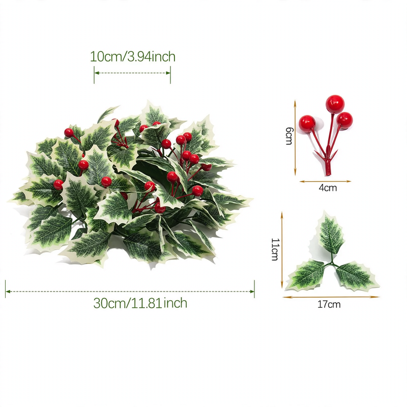 Weihnachtlicher Kerzenkranz mit Beeren und Zapfen