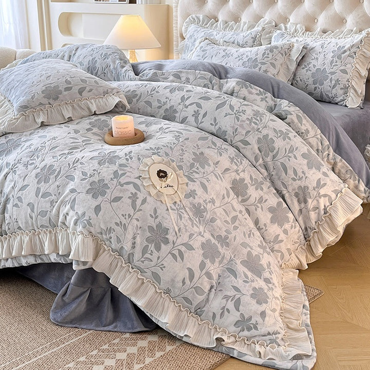 Milchfaser-Bettwäsche-Set, 4-teilig, für den Winter