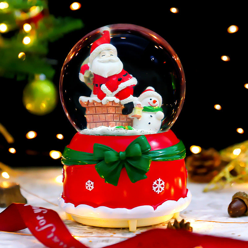 Weihnachts-Schneekugel mit Weihnachtsmann-Motiv