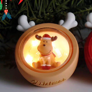 Klassische Weihnachts-Lichtdekoration aus Kunstharz