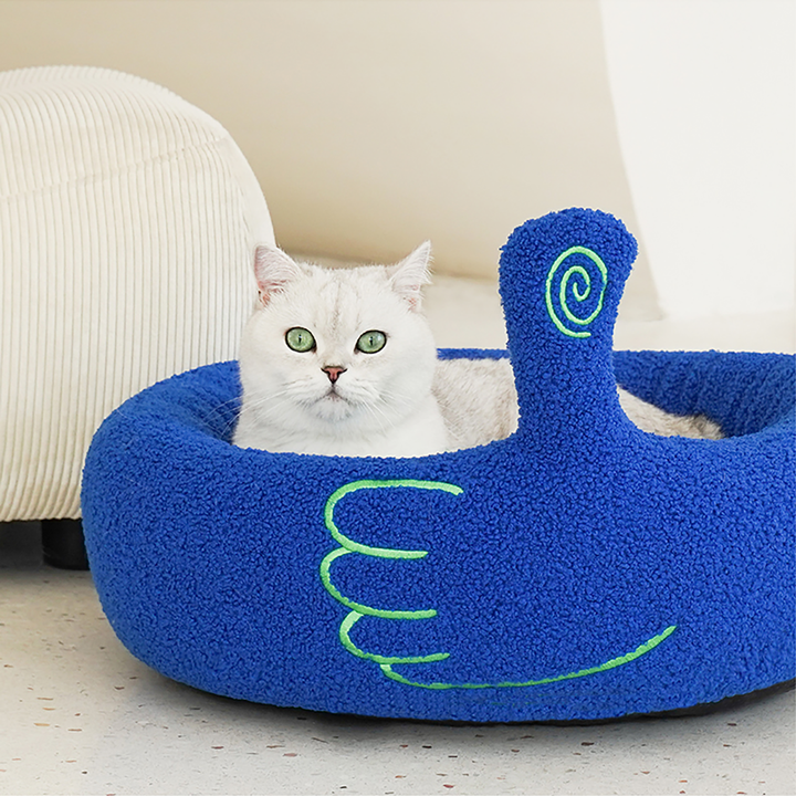 Pawsome Gesture Haustierbett Bequem Plüsch Hund Katze Bett Abnehmbares Kissen | Karnz