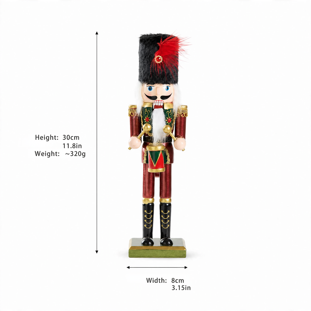 Dekorativer Nussknacker-Soldat, 30 cm oder 38 cm