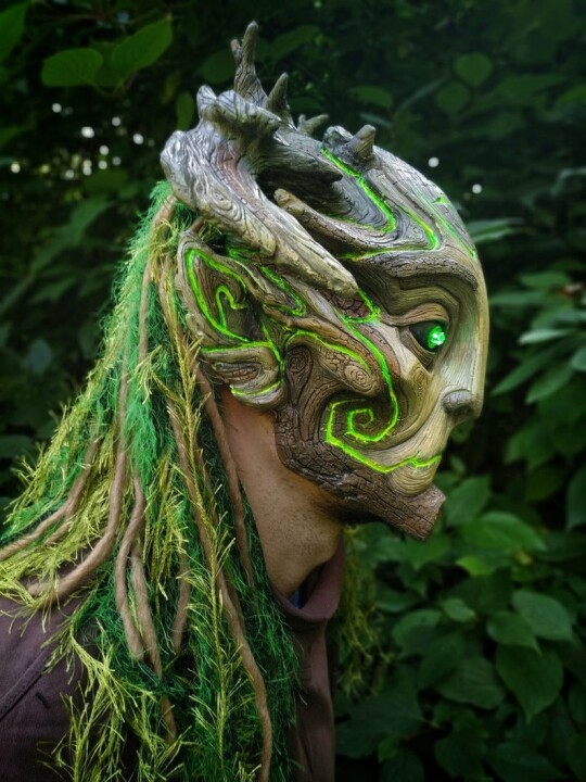 Waldgeistmaske des Grünen Mannes – Kostümzubehör