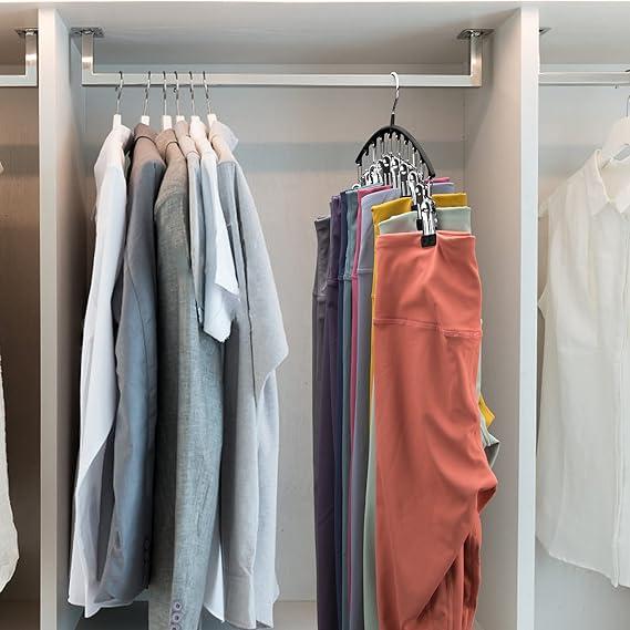 Leggings-Organizer Kleiderbügel mit Gummi-Clips | Karnz